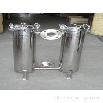 100 Micron Duplex Bag Filter Vessels For Lubricant , 150 PS